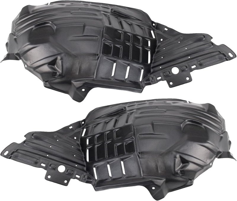 TRQ Front Inner Fender Liner Set Compatible with 2006-2009 Nissan 350Z NI1250133 NI1251133 - Image 1